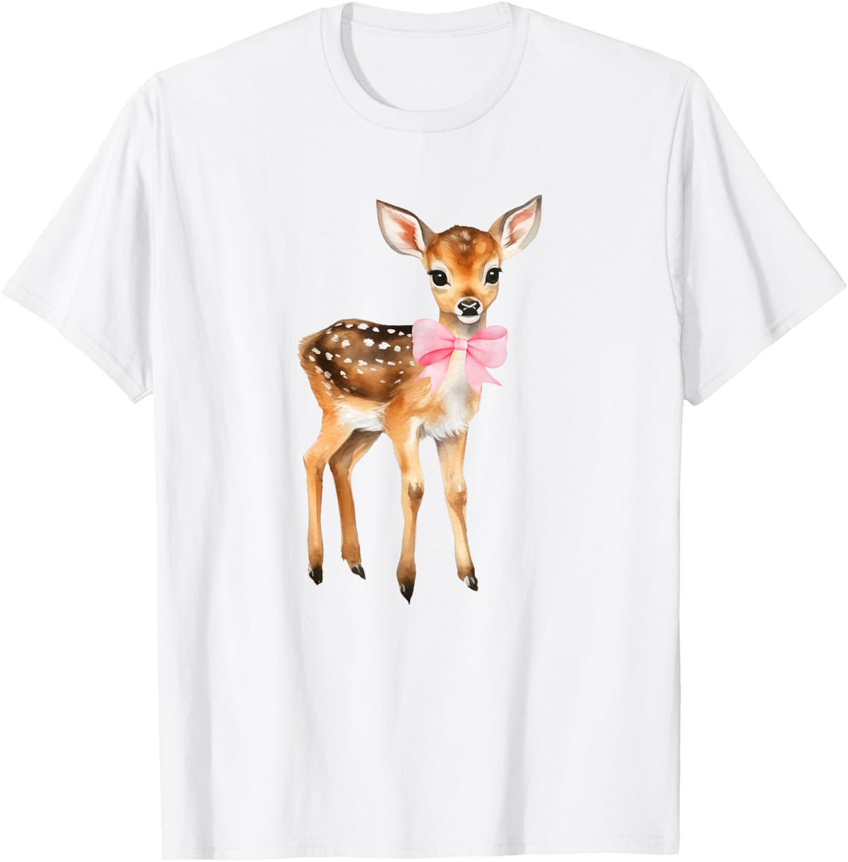 Deer Coquette Bow Girl Cute Aesthetic Girl Woman Reindeer T-Shirt