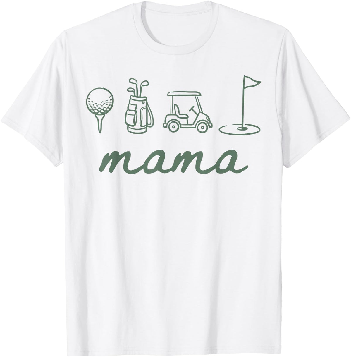 The Par Tee Mama Funny Golf Mom Golf Lover Golfer Women T-Shirt