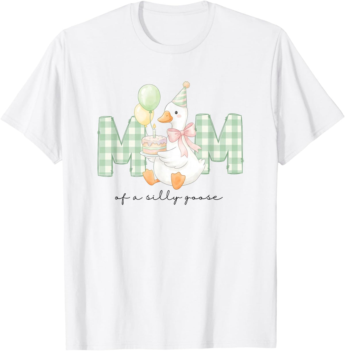 Mom of the Silly Goose Birthday Matching Family Outfit T-Shirt
