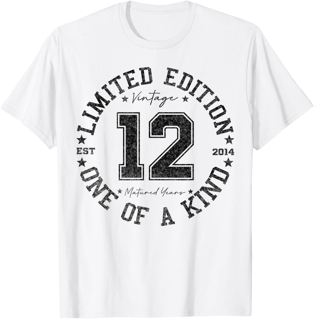 12 Year Old Gifts Vintage 2014 Limited Edition 12th Birthday T-Shirt
