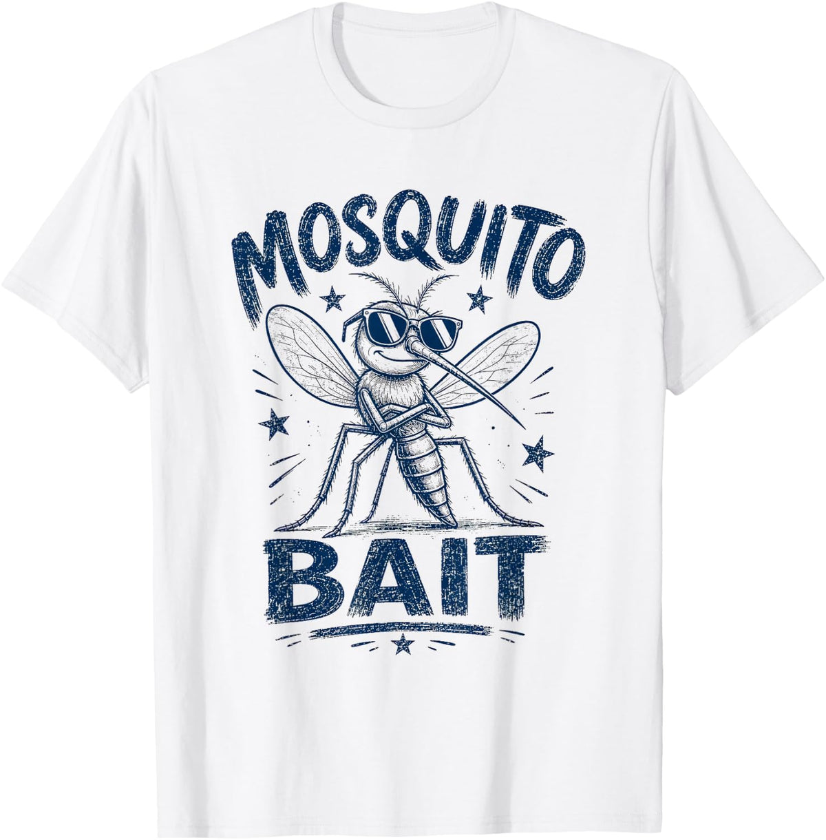 Mosquito Bait Camping Humor Men Women Kids Boys Girls T-Shirt