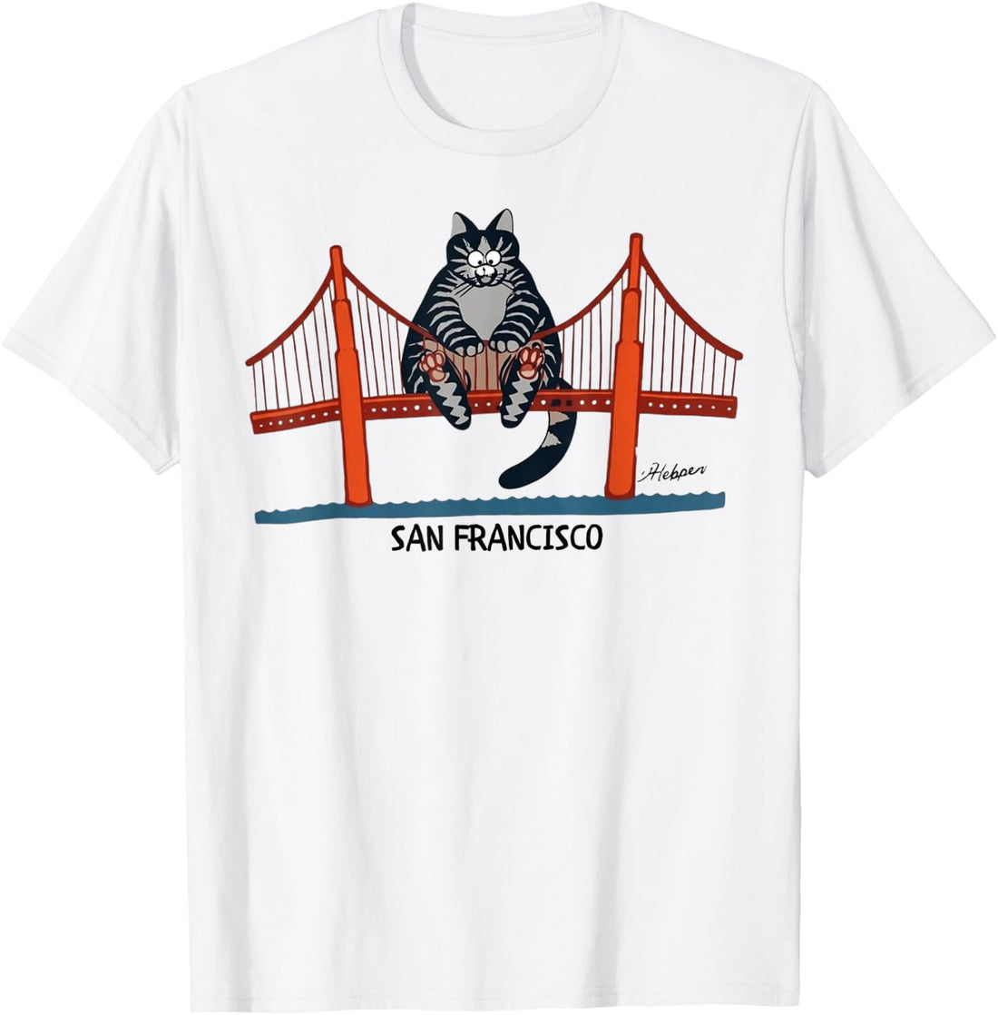 Vintage Retro Cat San Francisco Funny T-Shirt