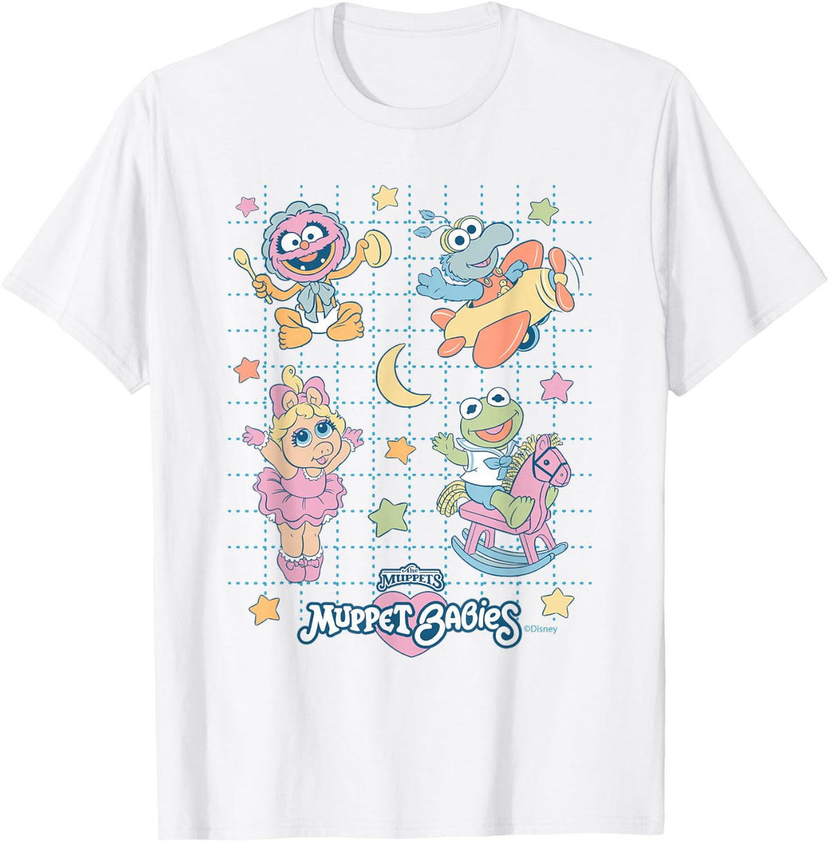 Disney The Muppets Babies Animal Gonzo Piggy Kermit Kawaii T-Shirt