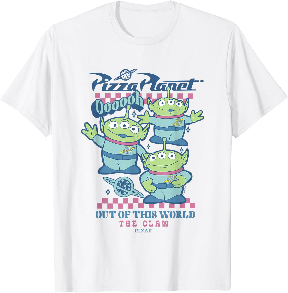 Disney Pixar Toy Story Pizza Planet Aliens The Claw Retro T-Shirt