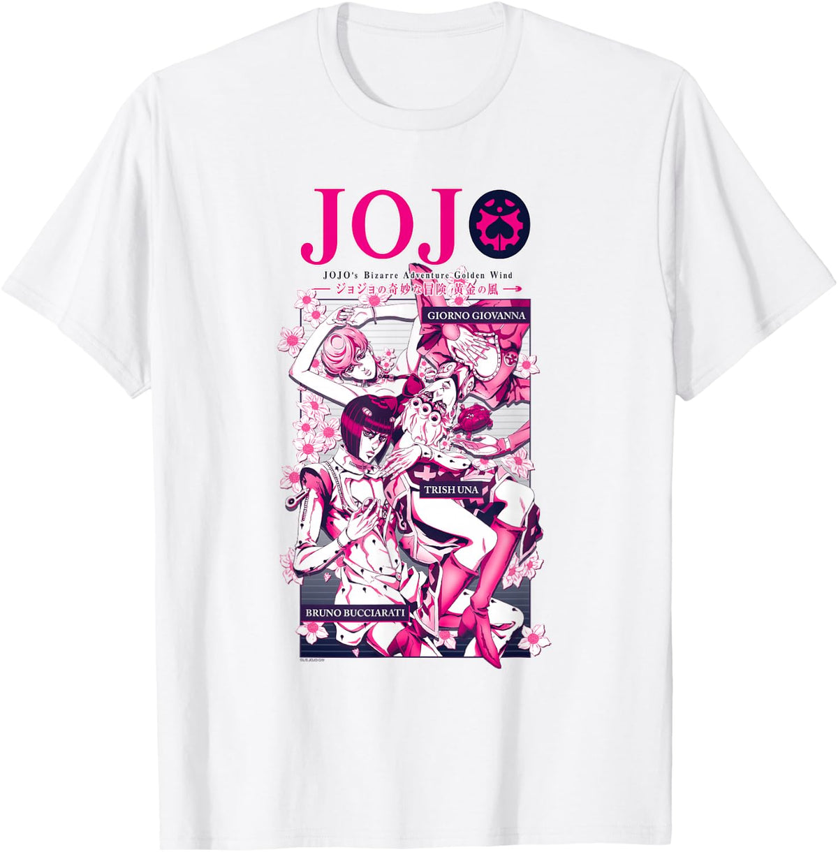 JoJo's Bizarre Adventure Golden Wind Flowers Anime T-Shirt