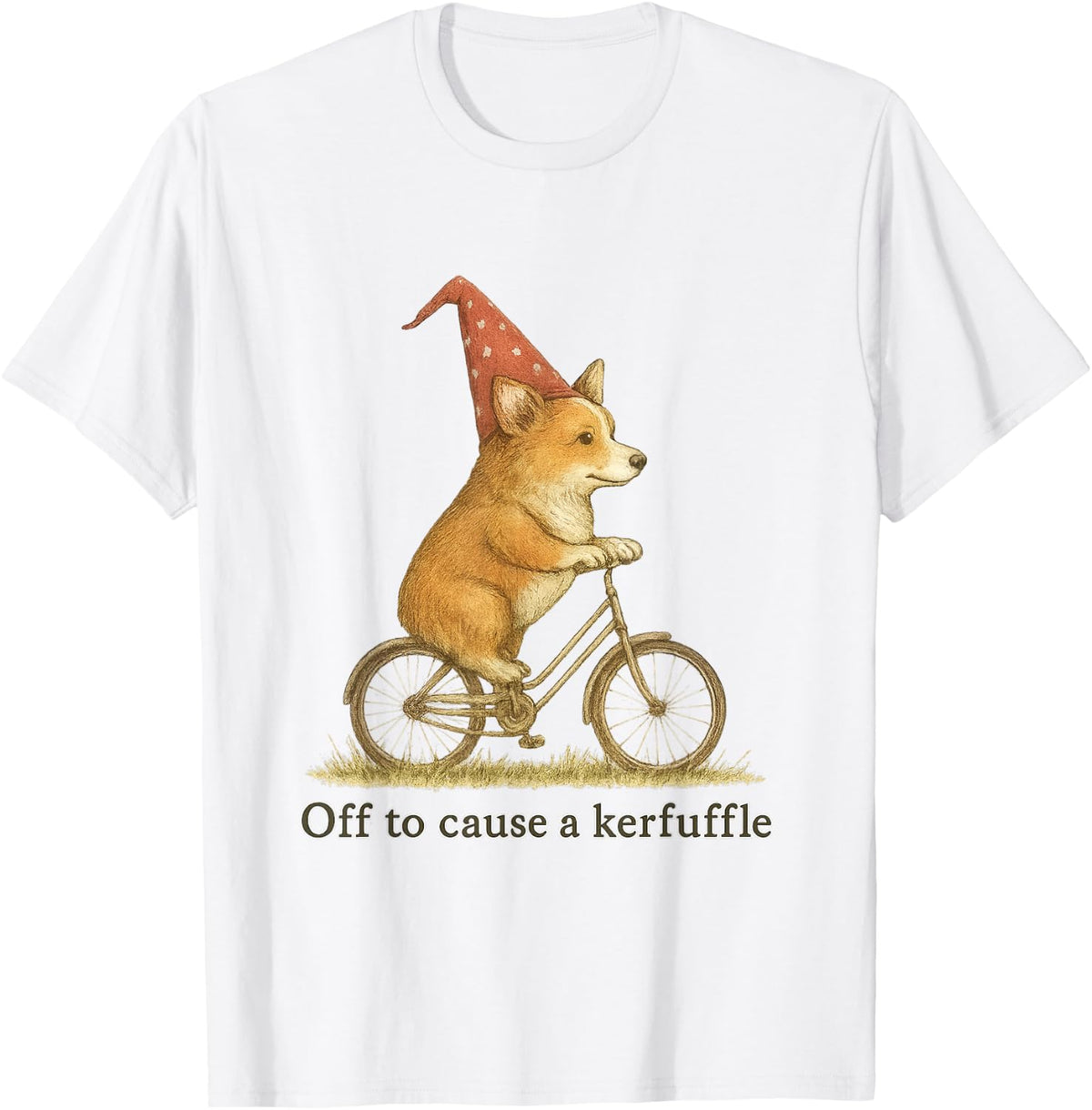 On the Way to the Rummel Funny Corgi Chaos T-Shirt