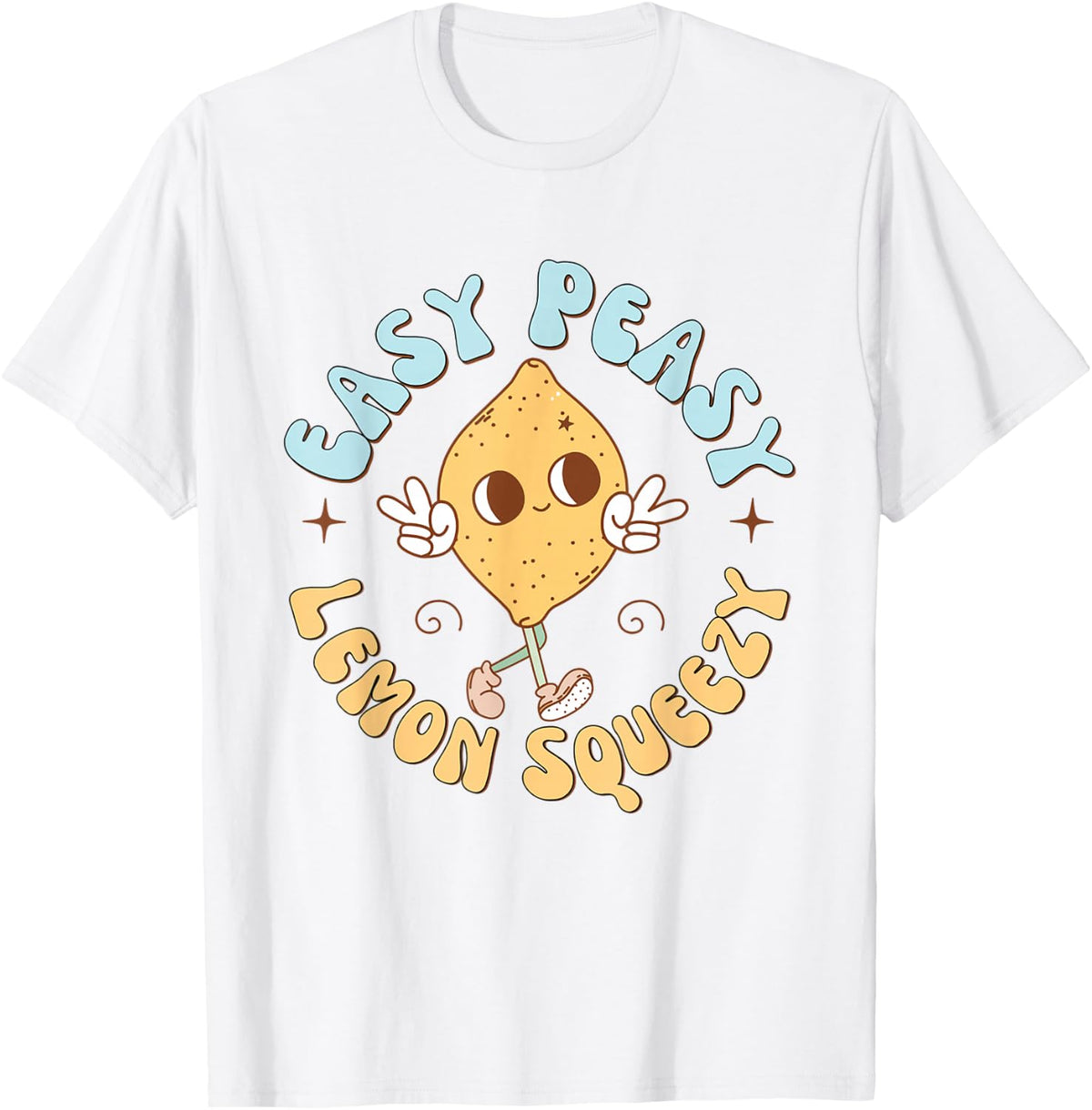 Retro Easy Peasy Lemon Squeezy Hello Summer Vacation Women T-Shirt
