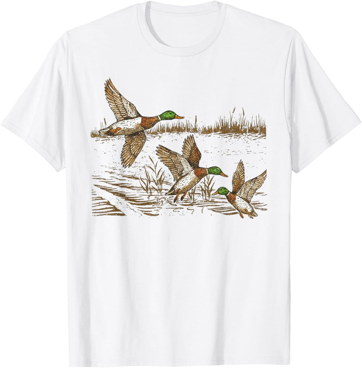 Mallard Duck Hunting Season Hunter Outdoor Vintage Wildlife T-Shirt