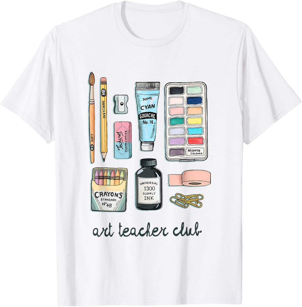 Women Art Teacher Appreciation First Day of School Graphic T-Shirt