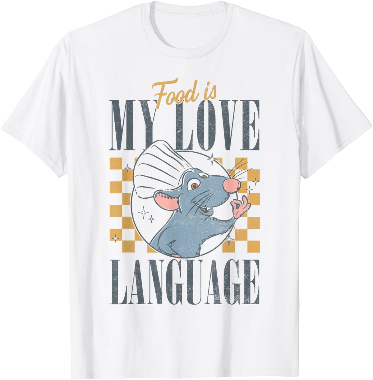 Disney Pixar Ratatouille Food is My Love Language Remy T-Shirt