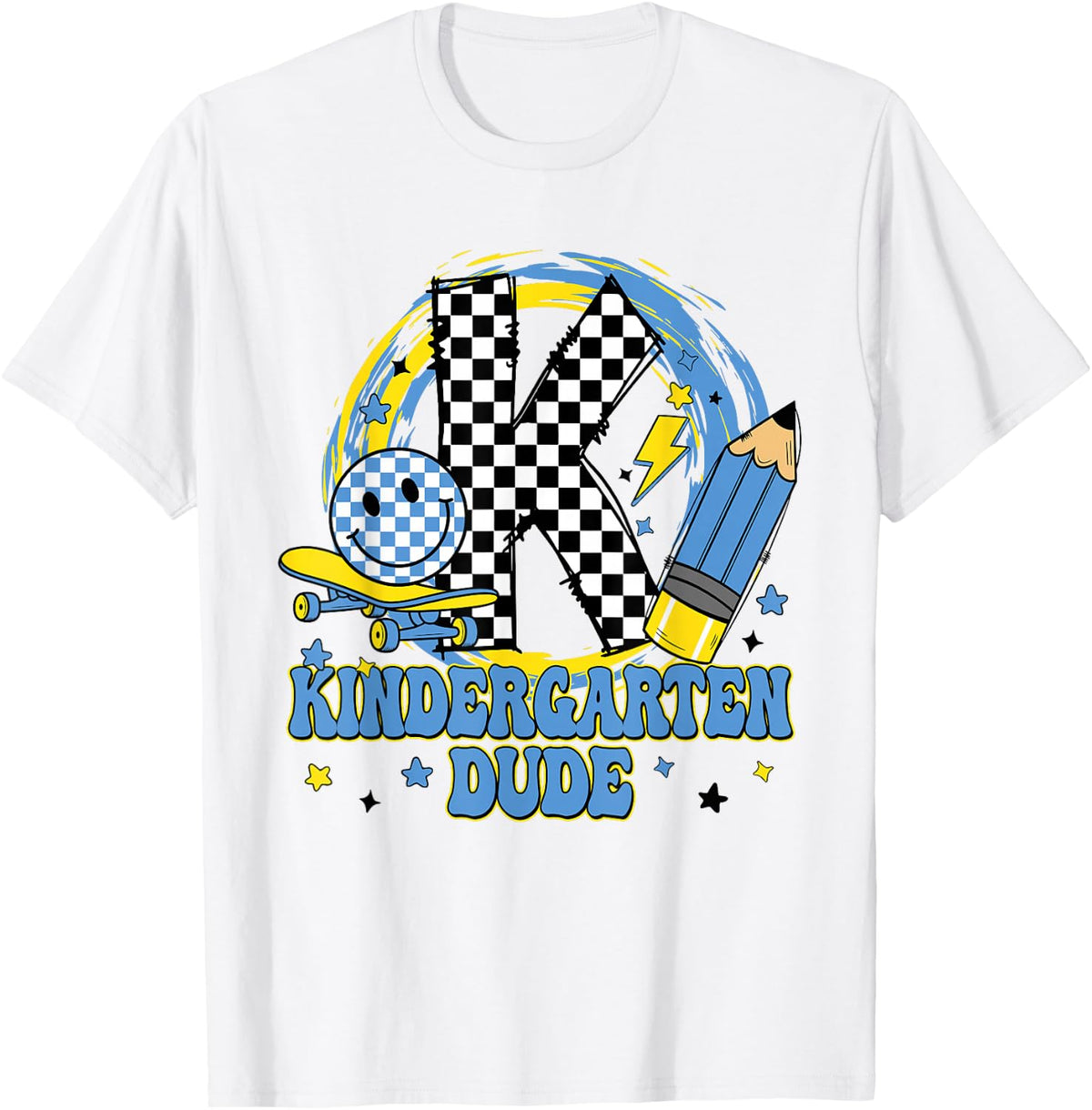 Kindergarten Dude Funny First Day of School Students Kid Boy T-Shirt