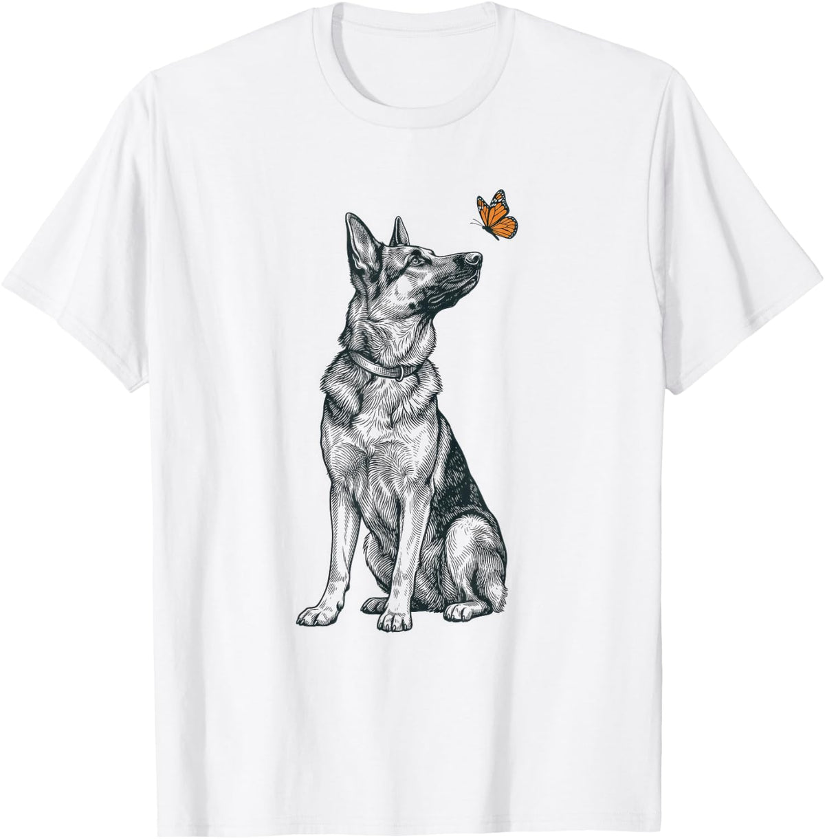 German Shepherd Butterfly Dog Owner T-Shirt