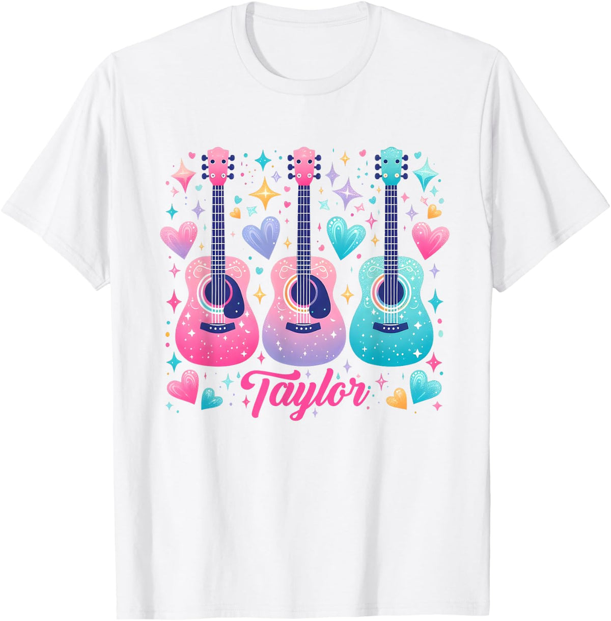 Girl Retro Taylor First Name Personalized Groovy 80's T-Shirt