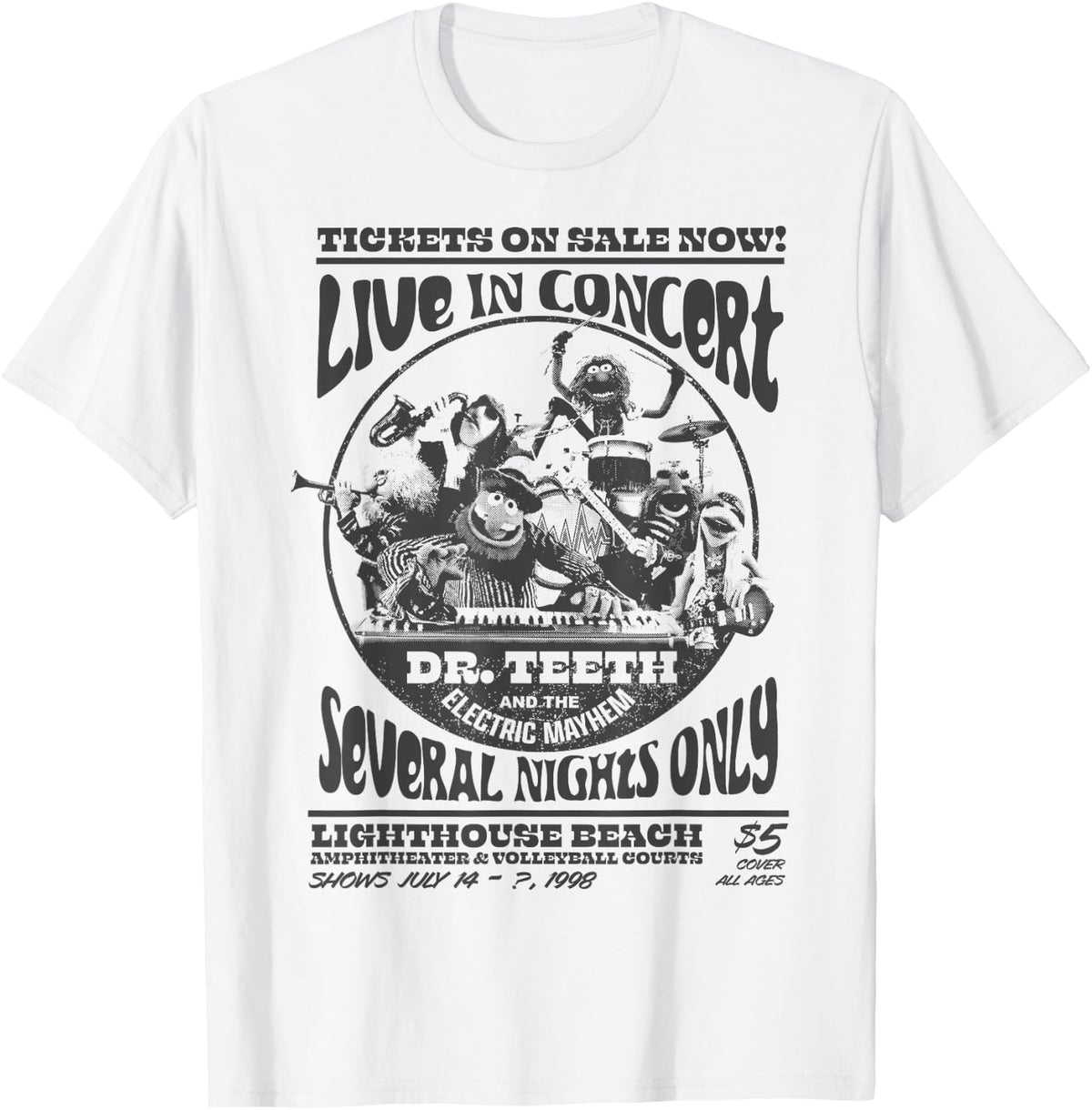 Disney The Muppets Live Dr Teeth and The Electric Mayhem T-Shirt