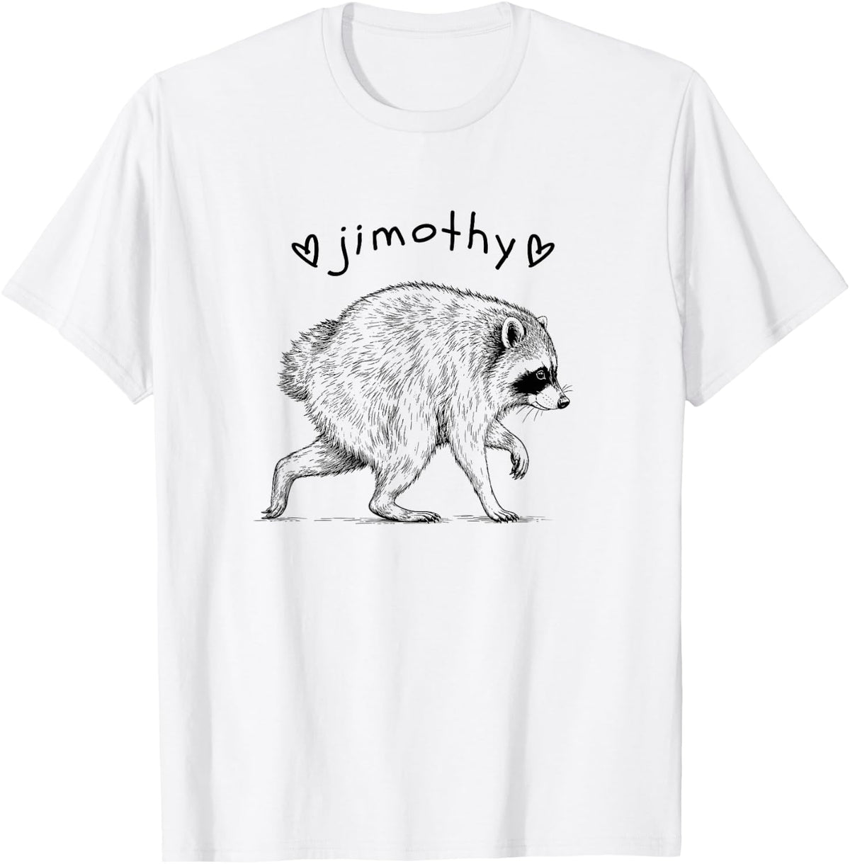 Jimothy Cute Viral Short Spined Racoon T-Shirt