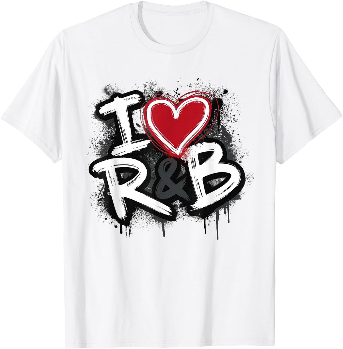 I Love R&B Heart T-Shirt