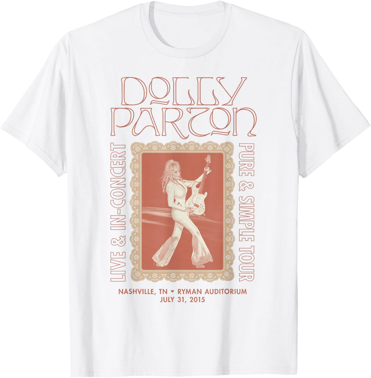 Dolly Parton Live & in-Concert Pure & Simple Tour Nashville T-Shirt