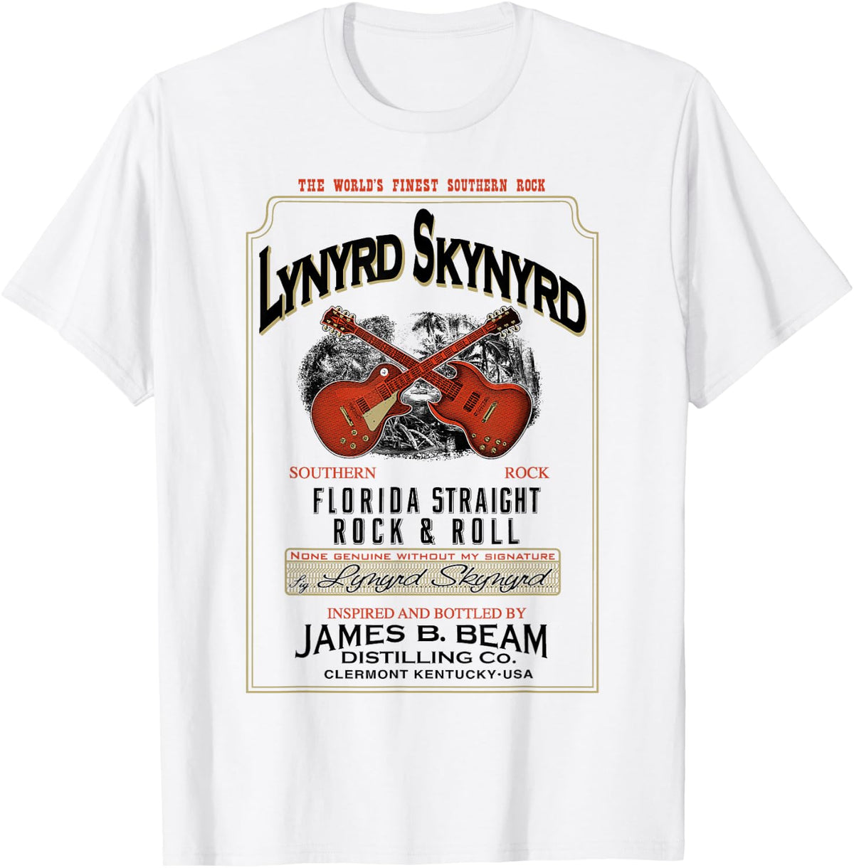 Lynyrd Skynyrd Whiskey Southern Florida Vintage Rock & Roll T-Shirt
