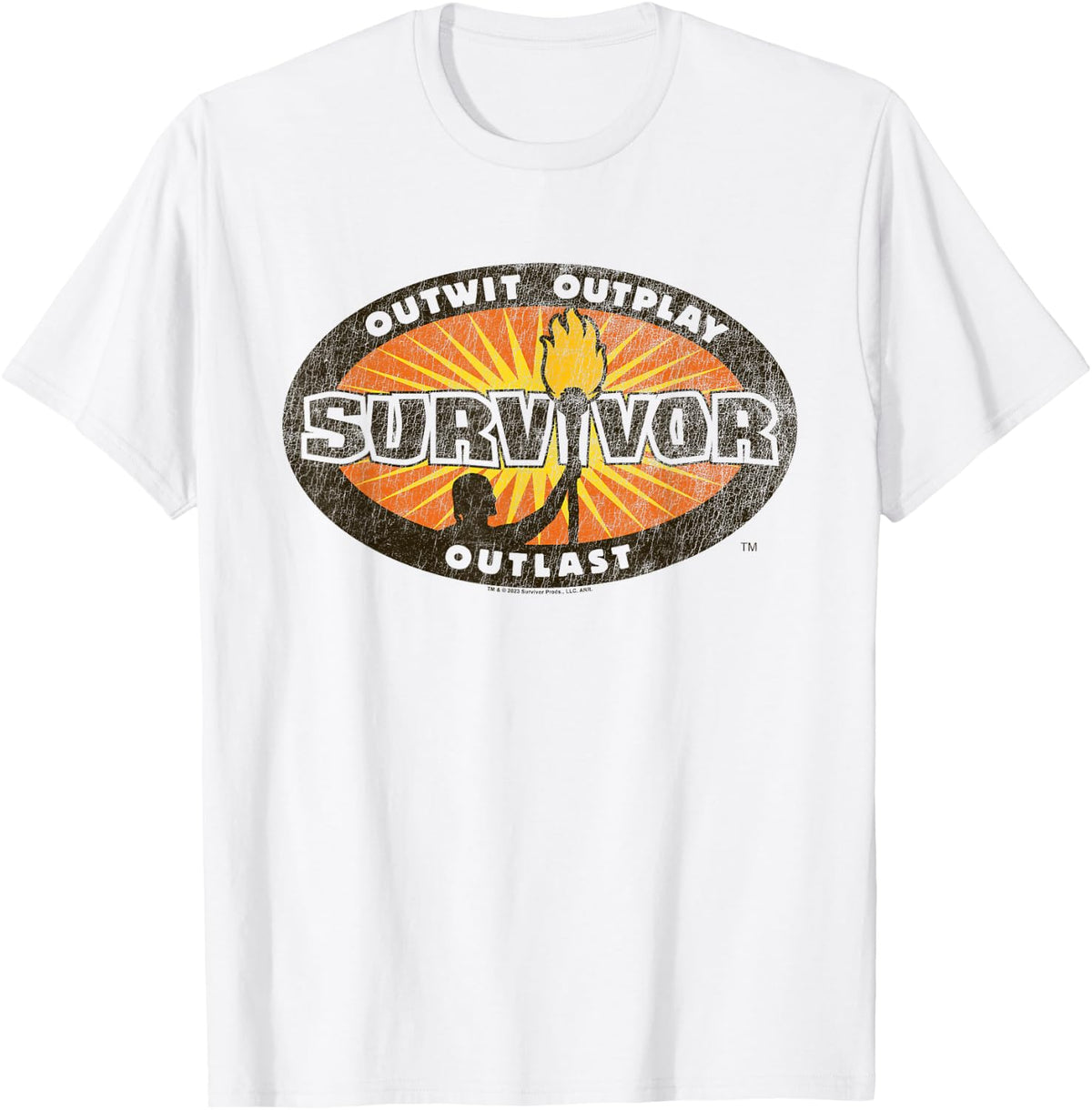Survivor Vintage Distressed Logo Competition Reality TV T-Shirt