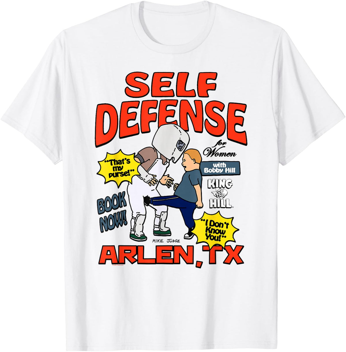 King of the Hill Bobby's Self Defense Class Cartoon T-Shirt