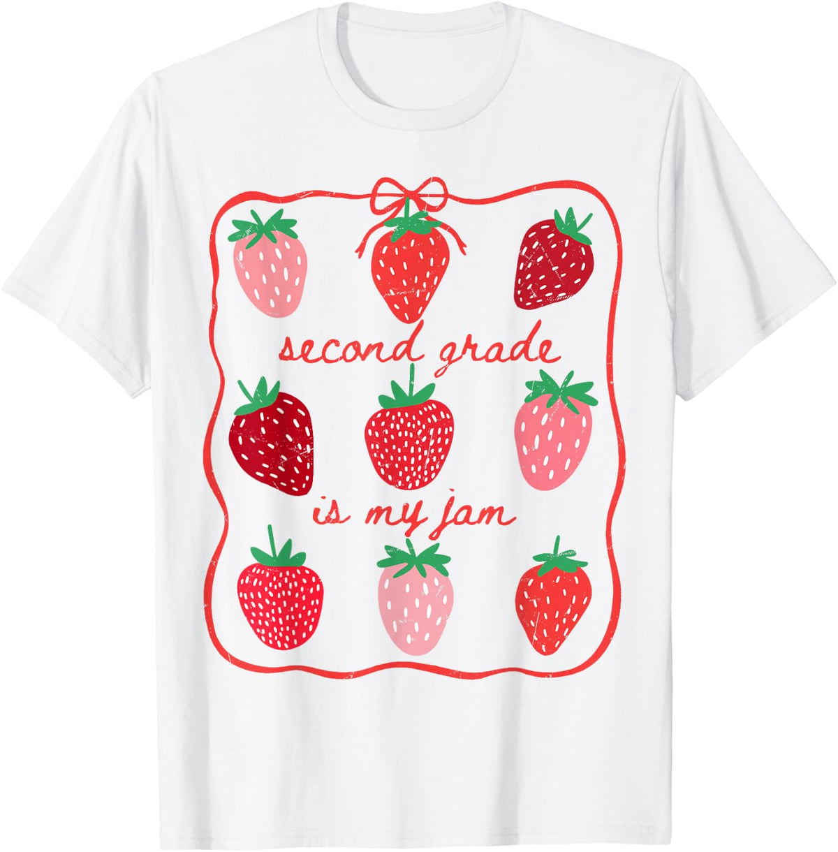 Second Grade is My Jam Strawberry 2nd Grade Back to School T-Shirt