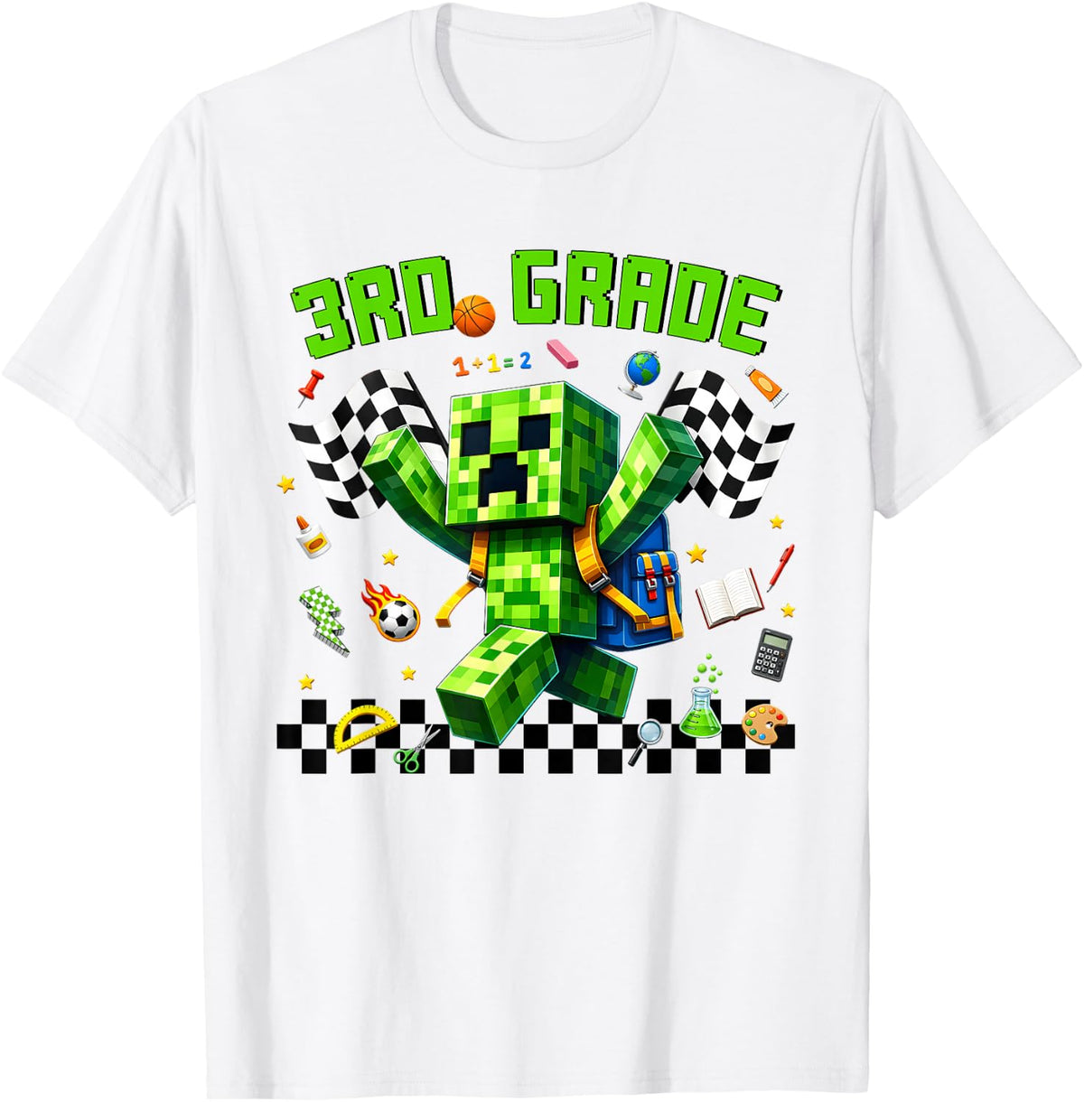 Hello 3rd Grade Gamer First Day of School Gaming Kids Boys T-Shirt