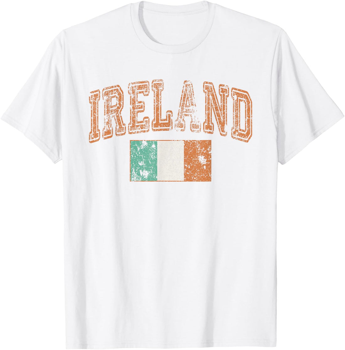 Vintage Retro Faded Ireland Flag Irish Pride T-Shirt