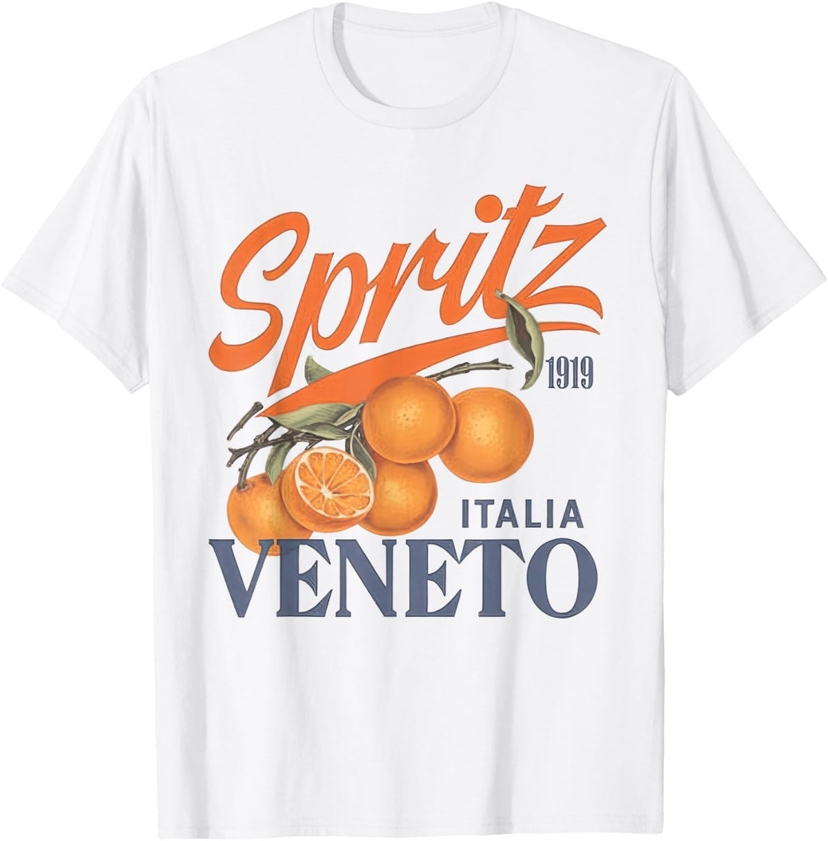 Spritz Veneto Tshirt Italia Vintage Orange Wine Cocktail T-Shirt