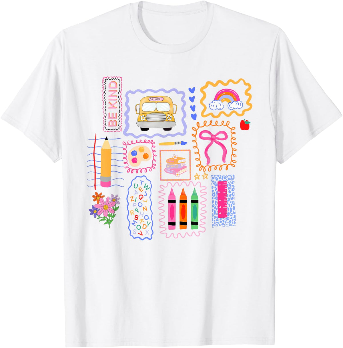 Coquette Bow Teacher Back To School Teacher Life Student Kid T-Shirt