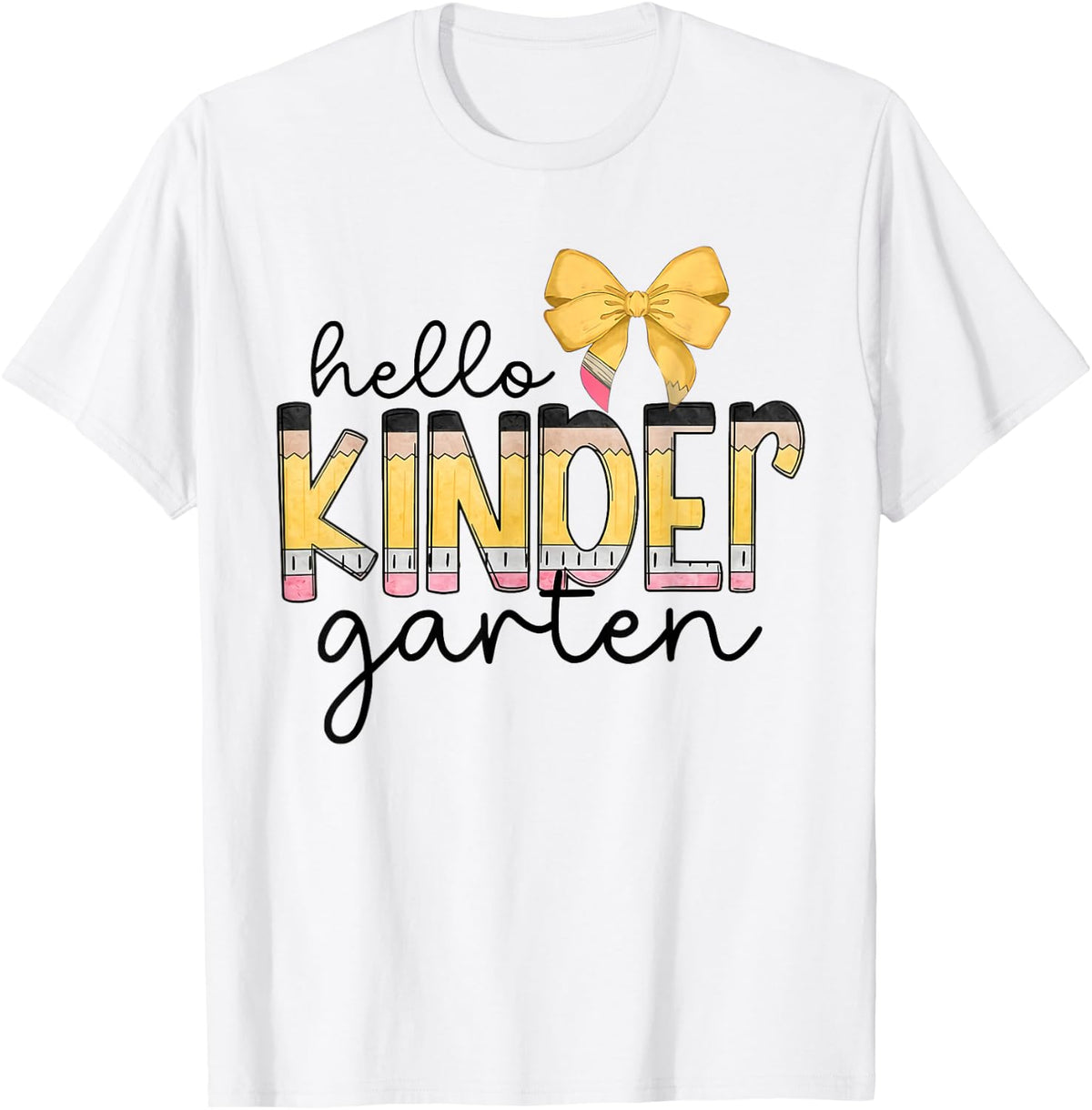 Hello Kindergarten Team Kinder Back to School Teacher Kid T-Shirt