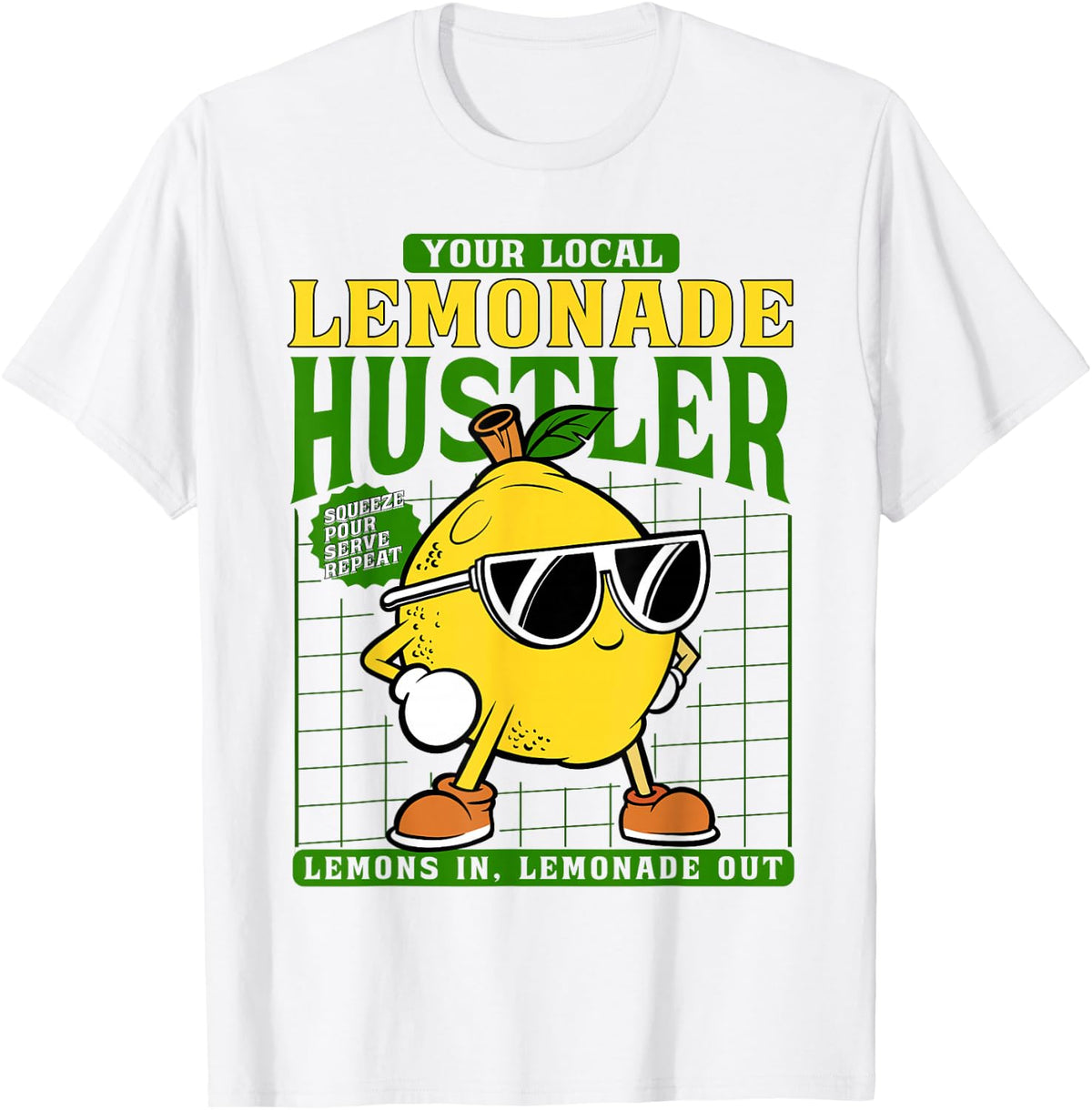 Your Local Lemonade Hustler Funny Lemon Stand Boss Kids T-Shirt