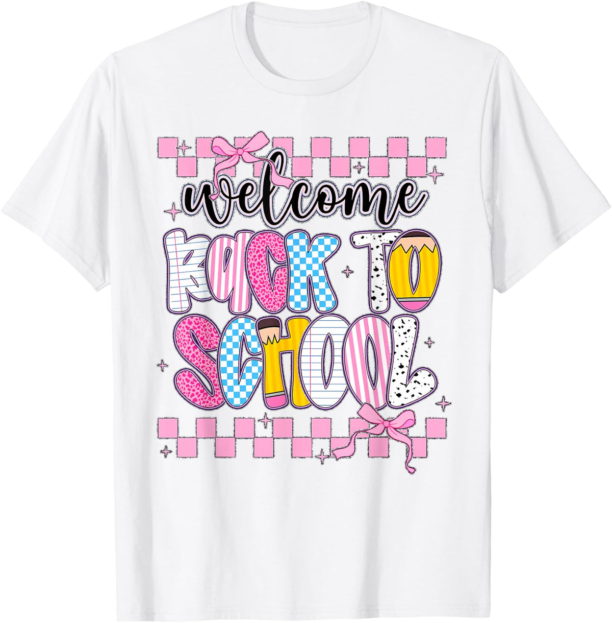 Welcome Back to School Happy First Day Teachers Students Kid T-Shirt