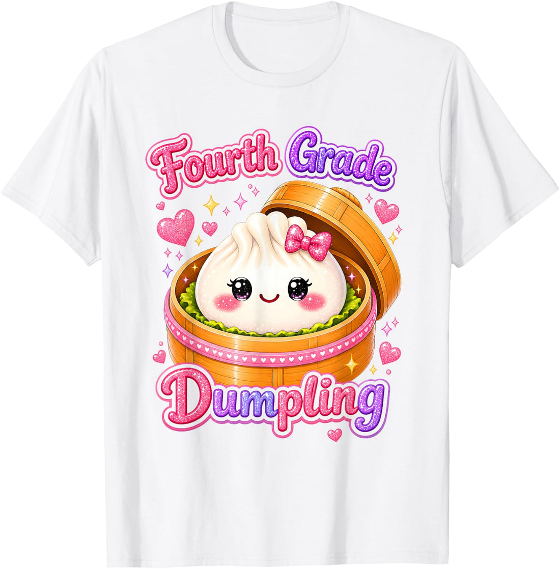 4th Grade Dumpling Cute First Day of School Teachers Kids T-Shirt