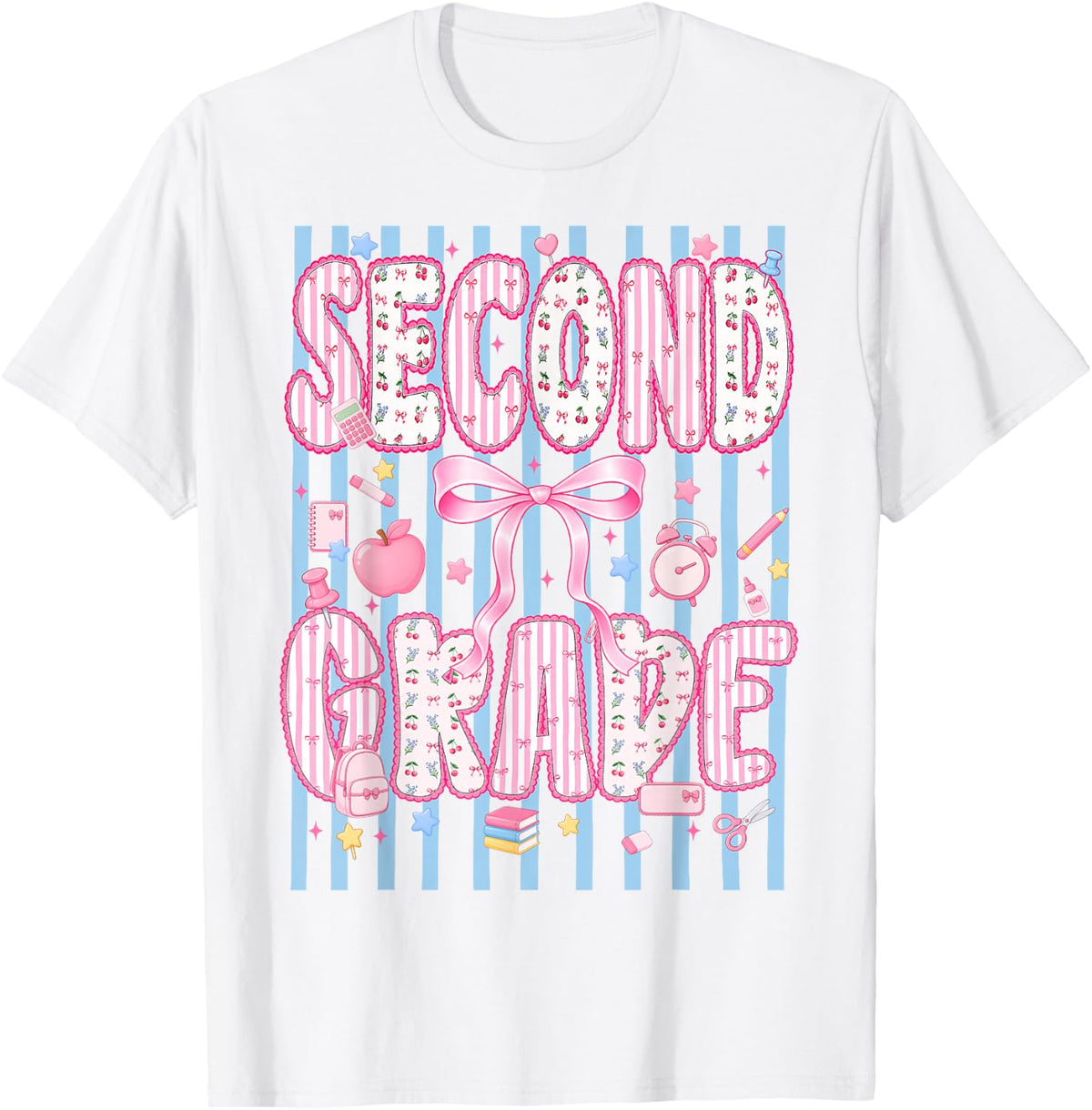 Second Grade 2nd Coquette First Day of School 1st Day Girl T-Shirt