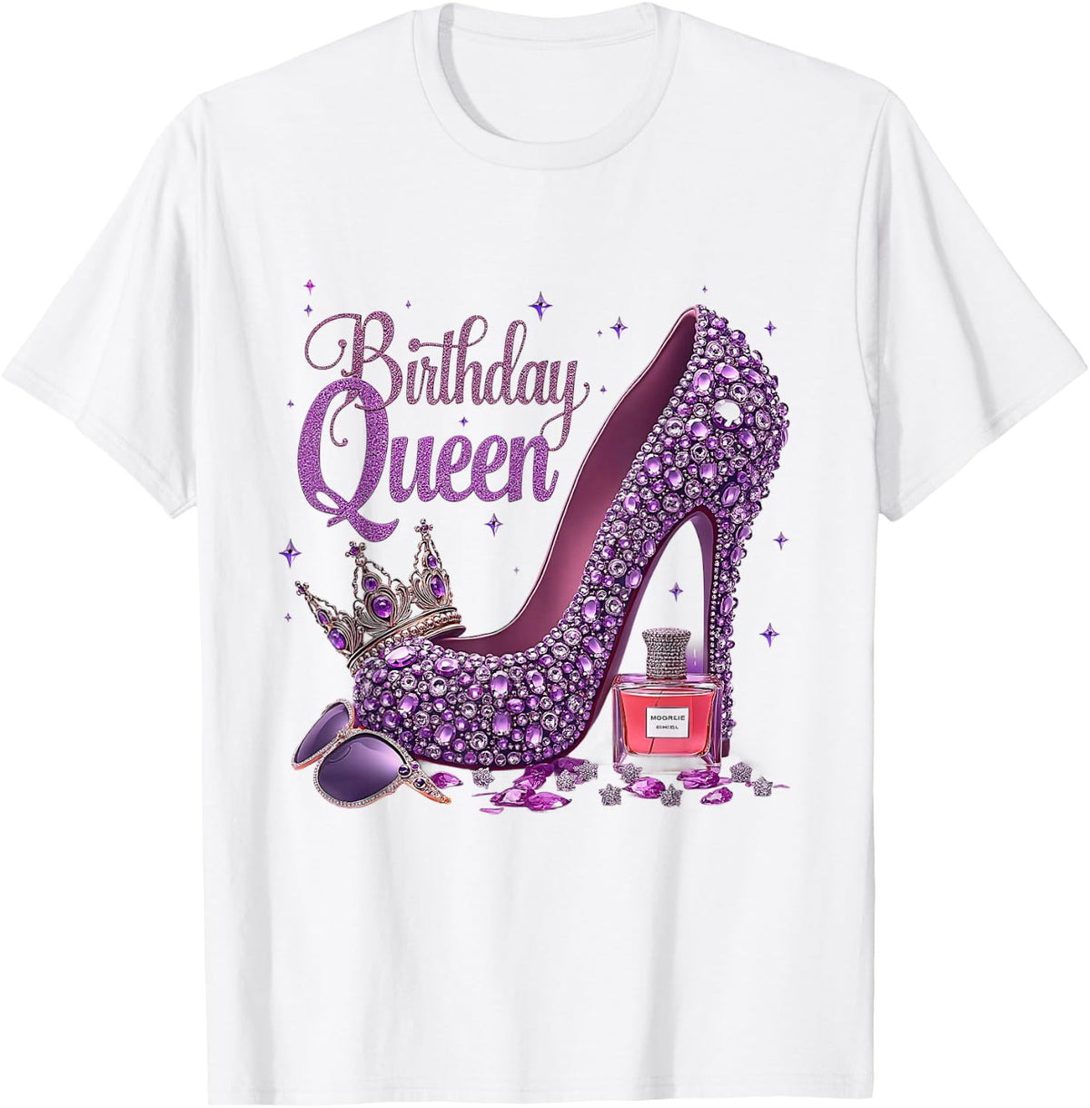 Birthday Queen Happy Birthday Party Girls Women T-Shirt