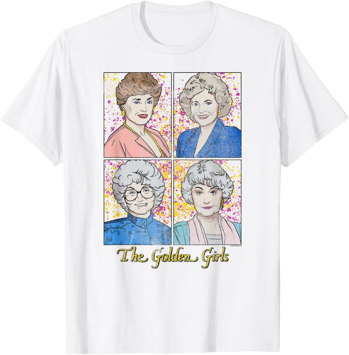 The Golden Girls Modern Cast Sketch Retro TV Show T-Shirt