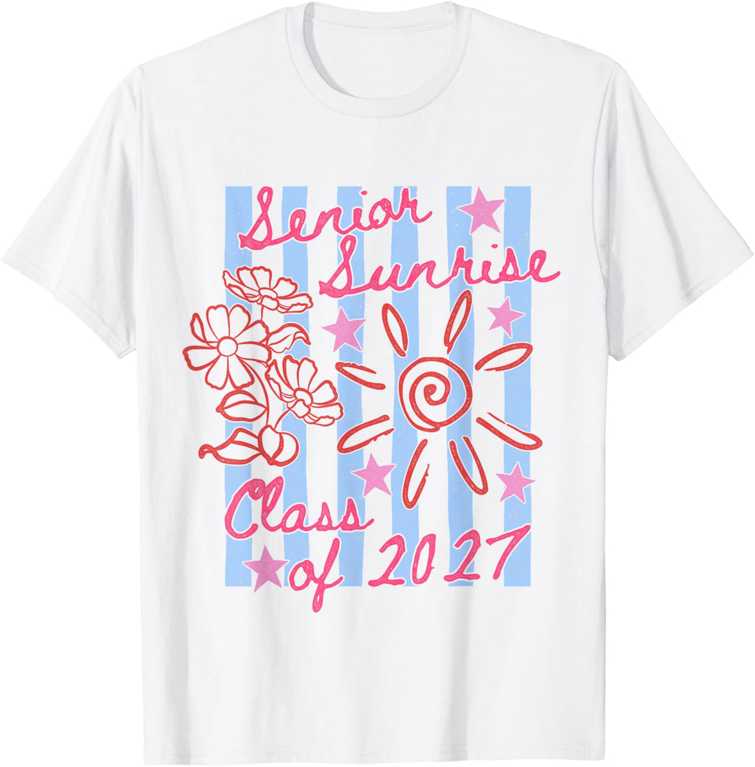 Senior Sunrise Class of 2027 Cute High School Jenior T-Shirt