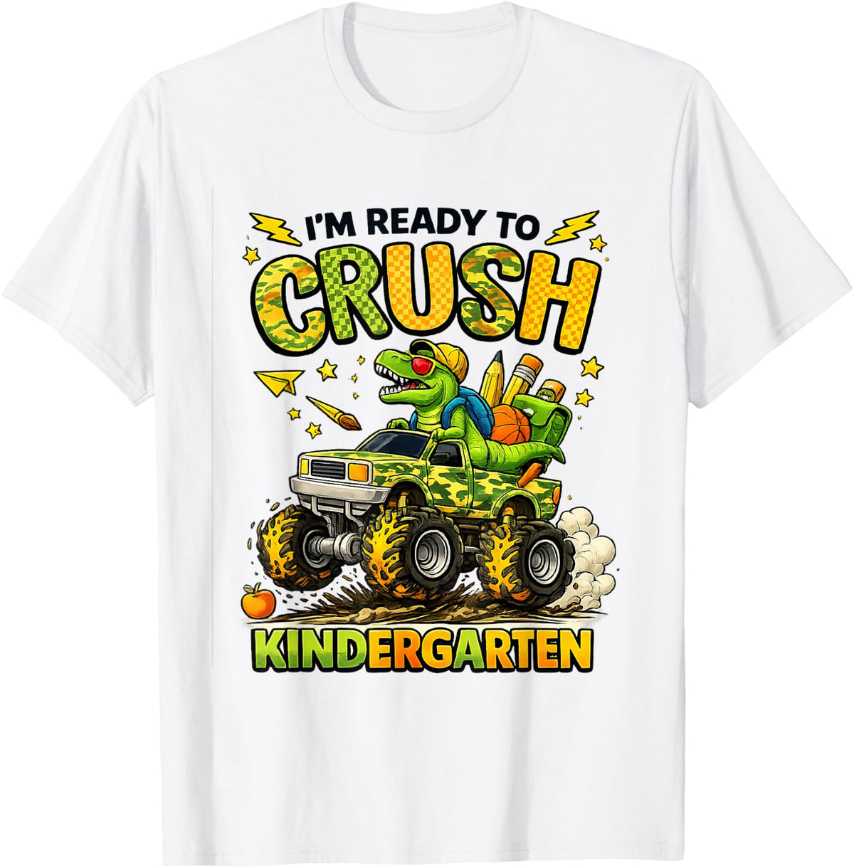 I'm Ready to Crush Kindergarten First Day of Boys Dinosaur T-Shirt