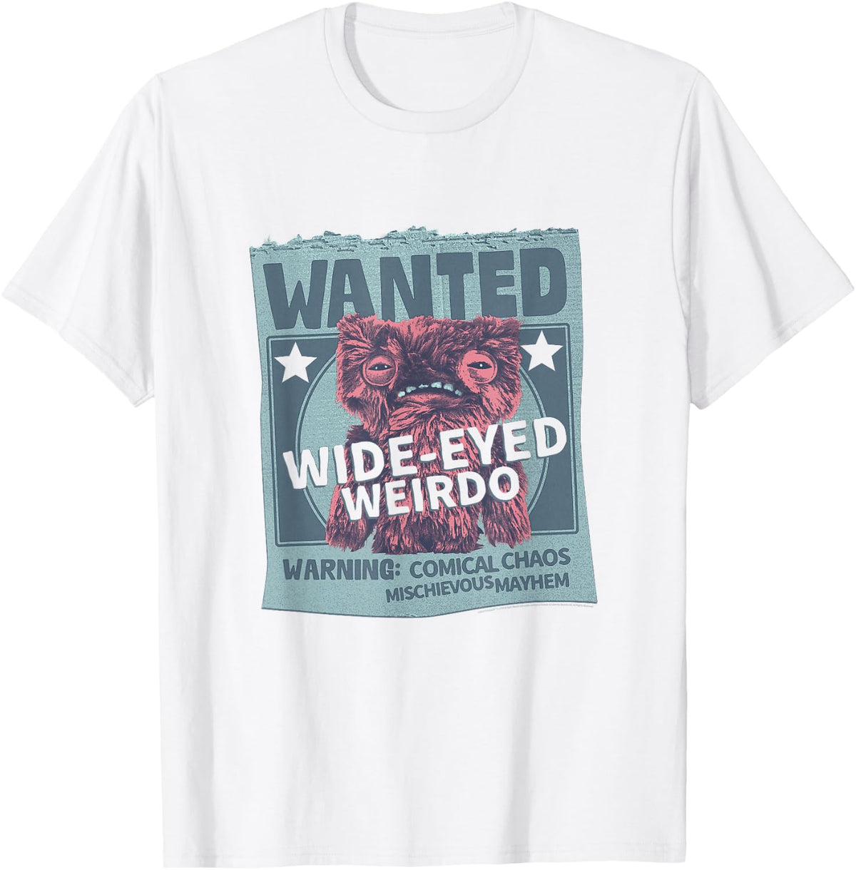 Fuggler Wanted Wide-Eyed Weirdo Poster T-Shirt