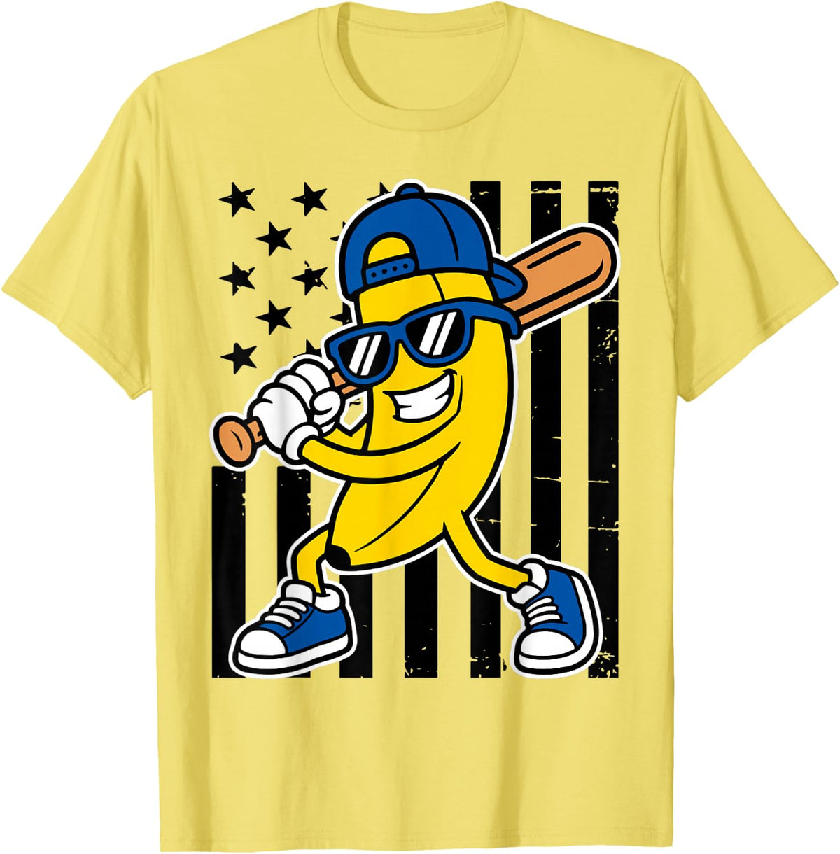 Banana Funny Cartoon Kids Youth Boys Girls T-Shirt