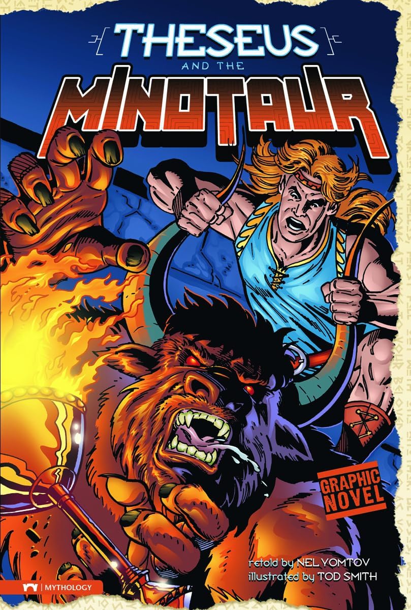 Theseus and the Minotaur (Mythology) (Graphic Revolve) by Nel Yomtov