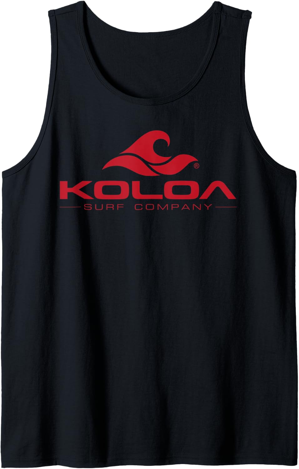 Koloa Surf Classic Red Wave Logo Graphic Tank Top