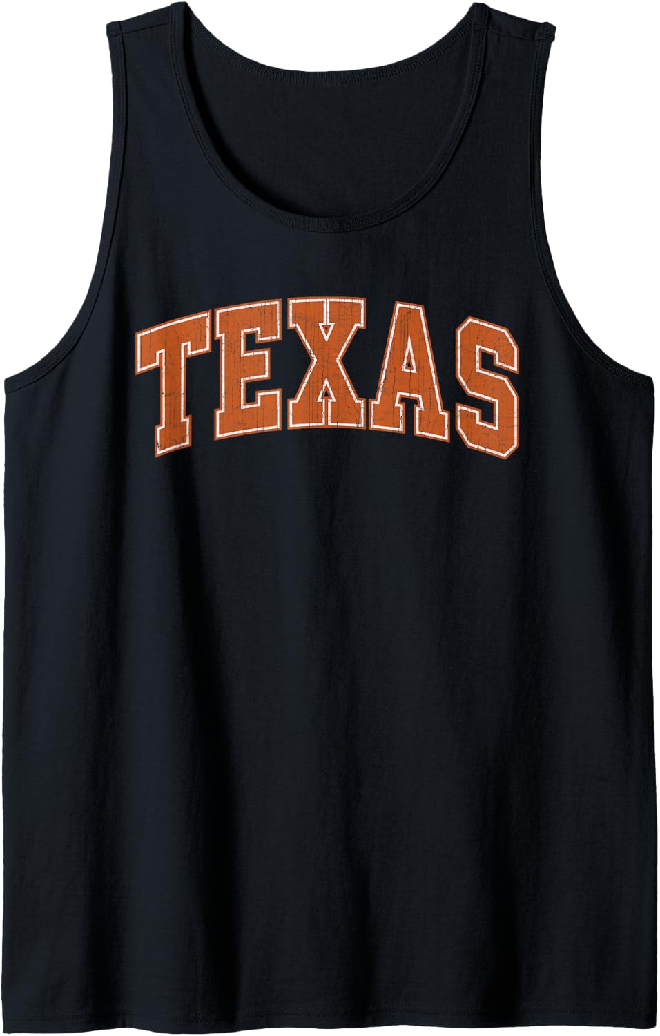 Texas TX Vintage Athletic Sports Orange Style 80s 90s Tank Top