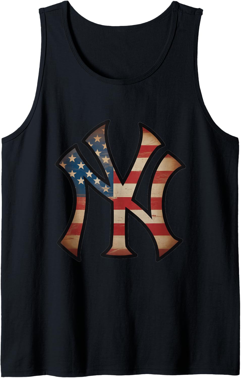 Classic NY New York American Flag Tank Top