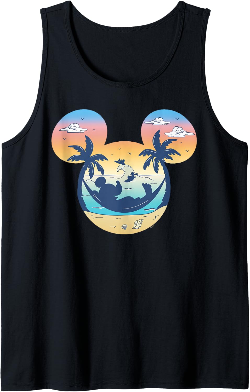 Disney Mickey Mouse Icon Summer Beach Vacation Trip Matching Tank Top