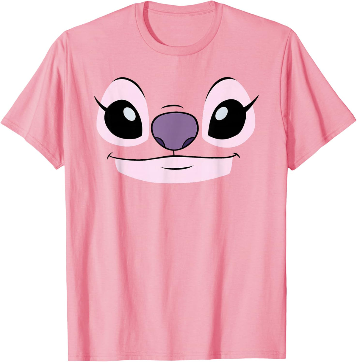 Disney Lilo & Stitch Angel Large Face Center Chest T-Shirt