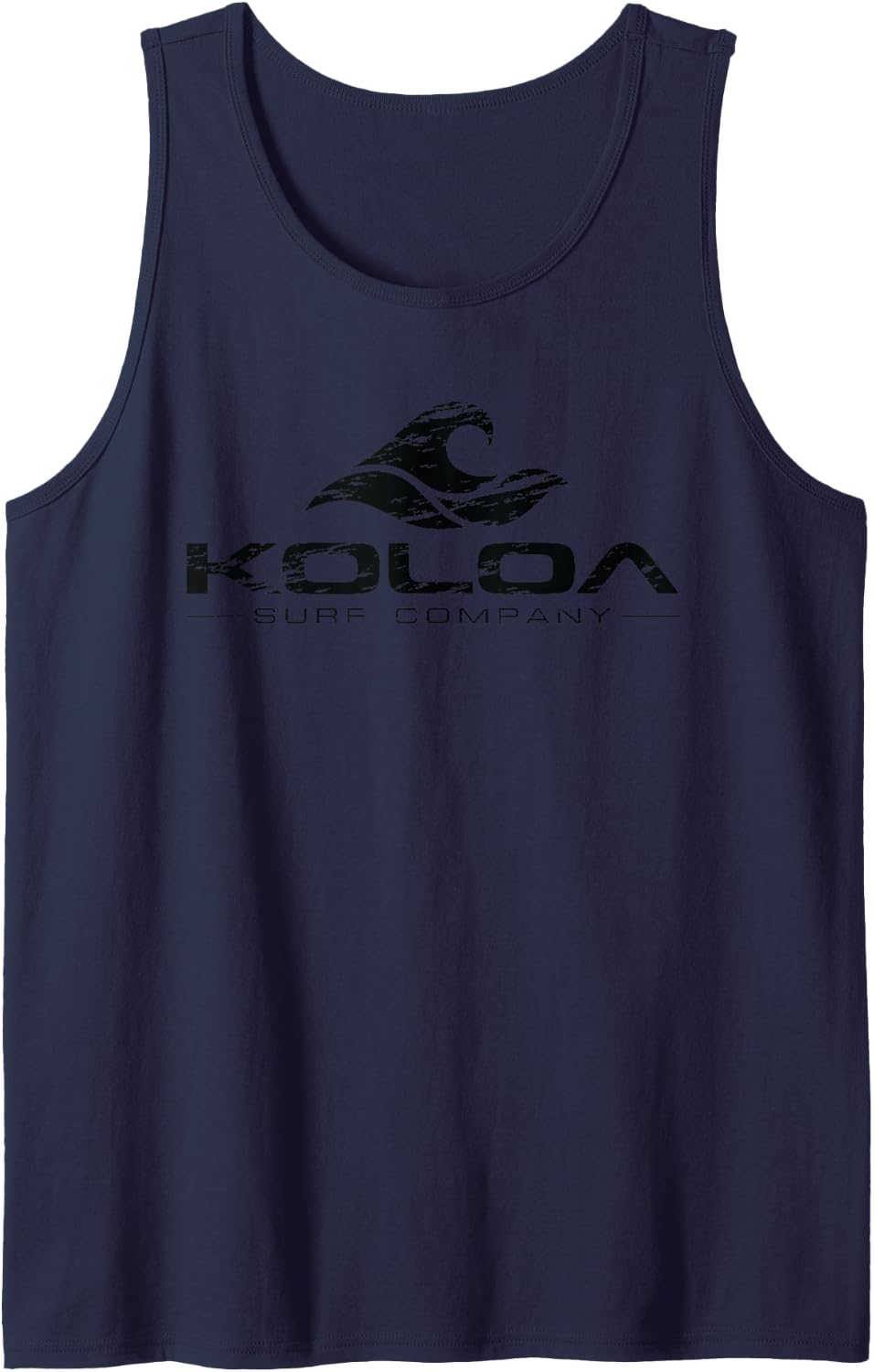 Koloa Surf Vintage Wave Black Logo Lightweight, Graphic Tank Top