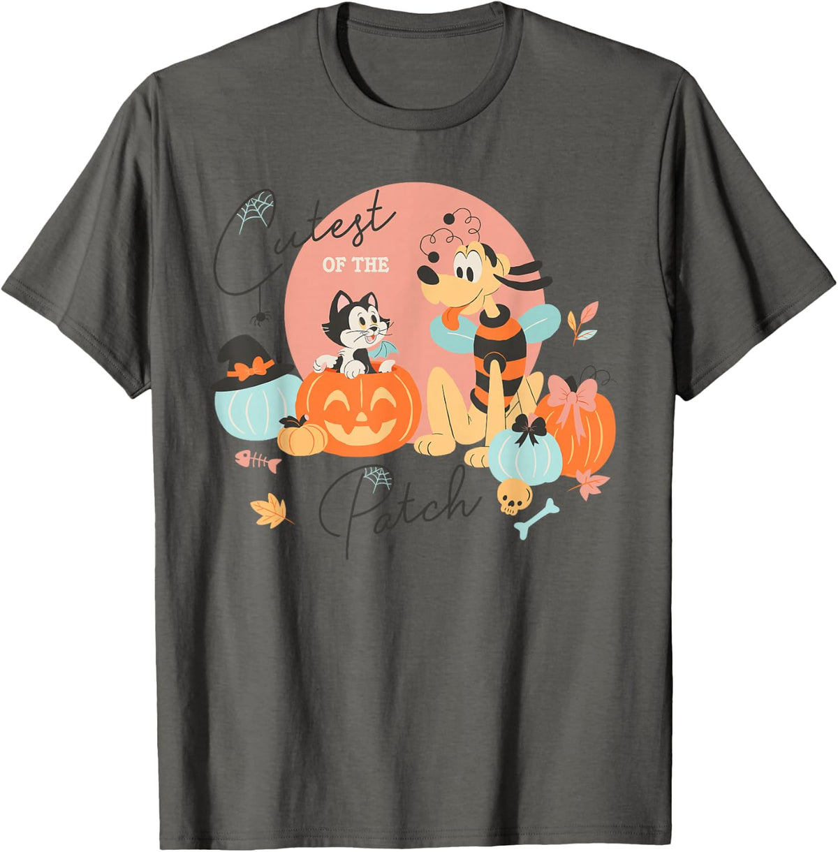 Disney Halloween Pluto and Figaro Cutest of the Patch Cute T-Shirt
