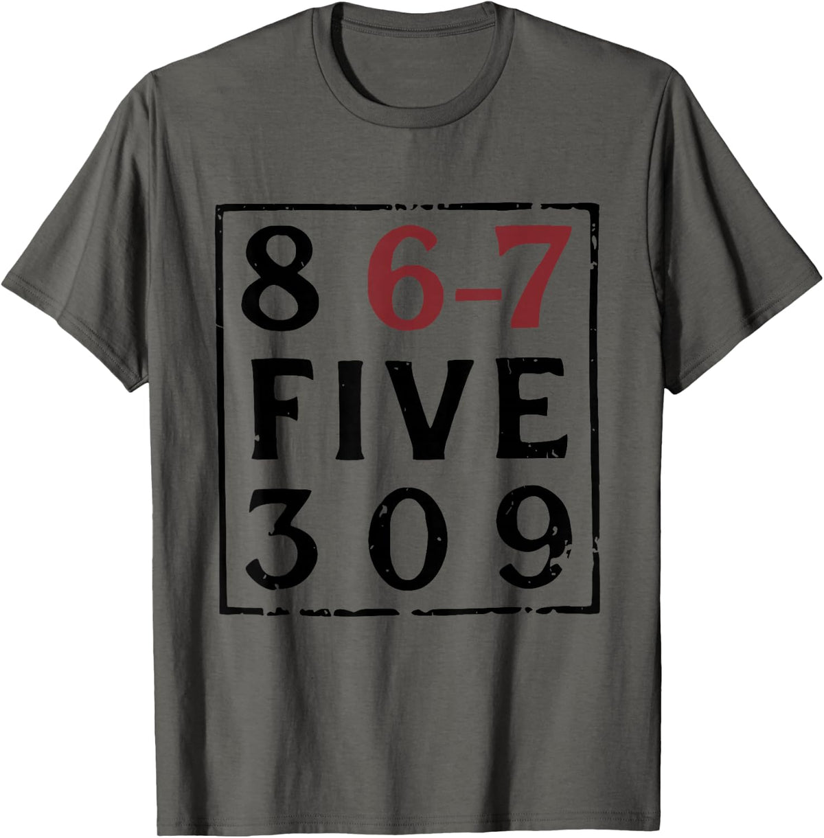 Vintage 80's Music 86-75309 Jenny 8675309 Six Seven 67 Meme T-Shirt