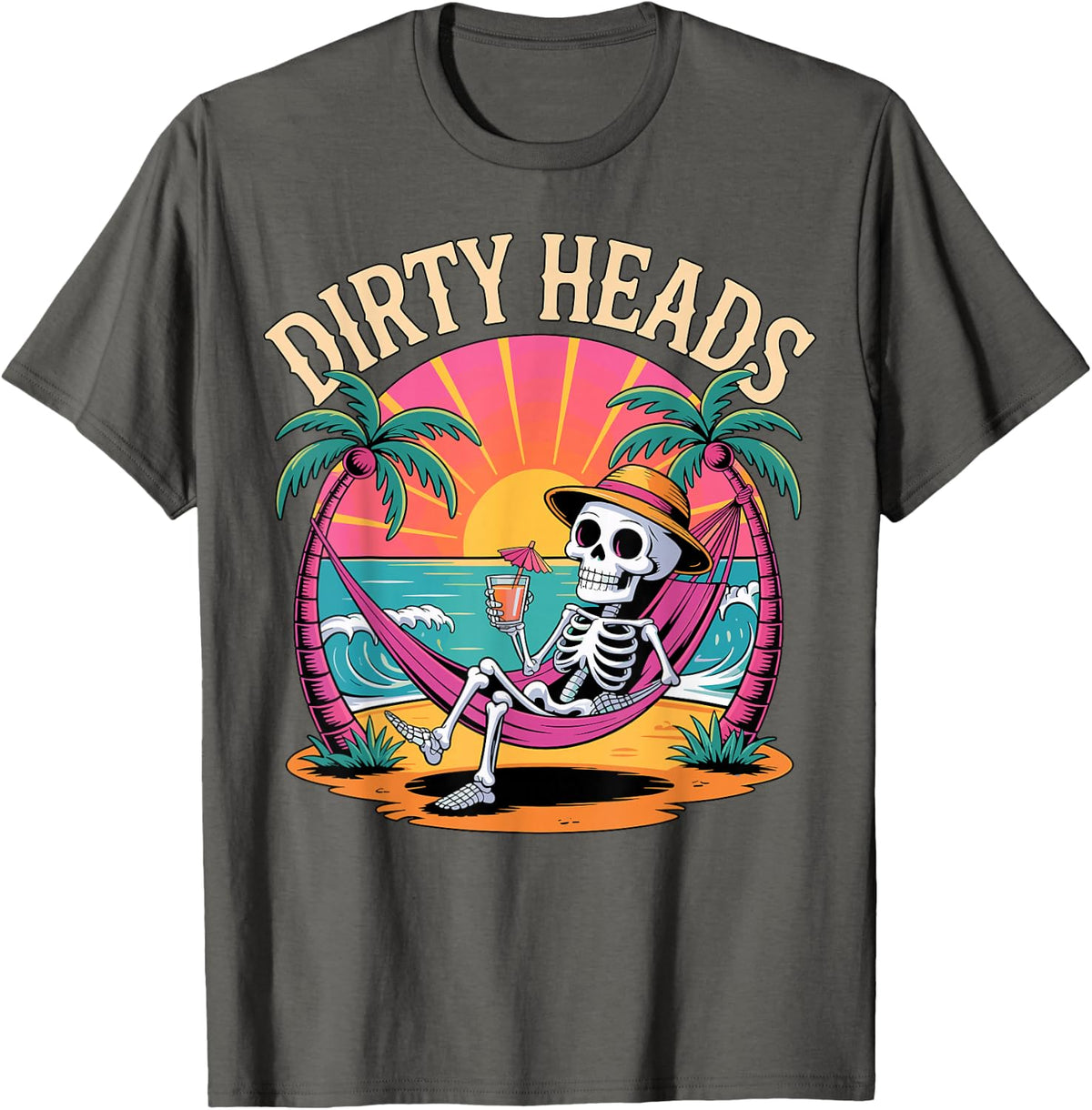 Dirty Heads Skeleton Beach Summer Vacation T-Shirt